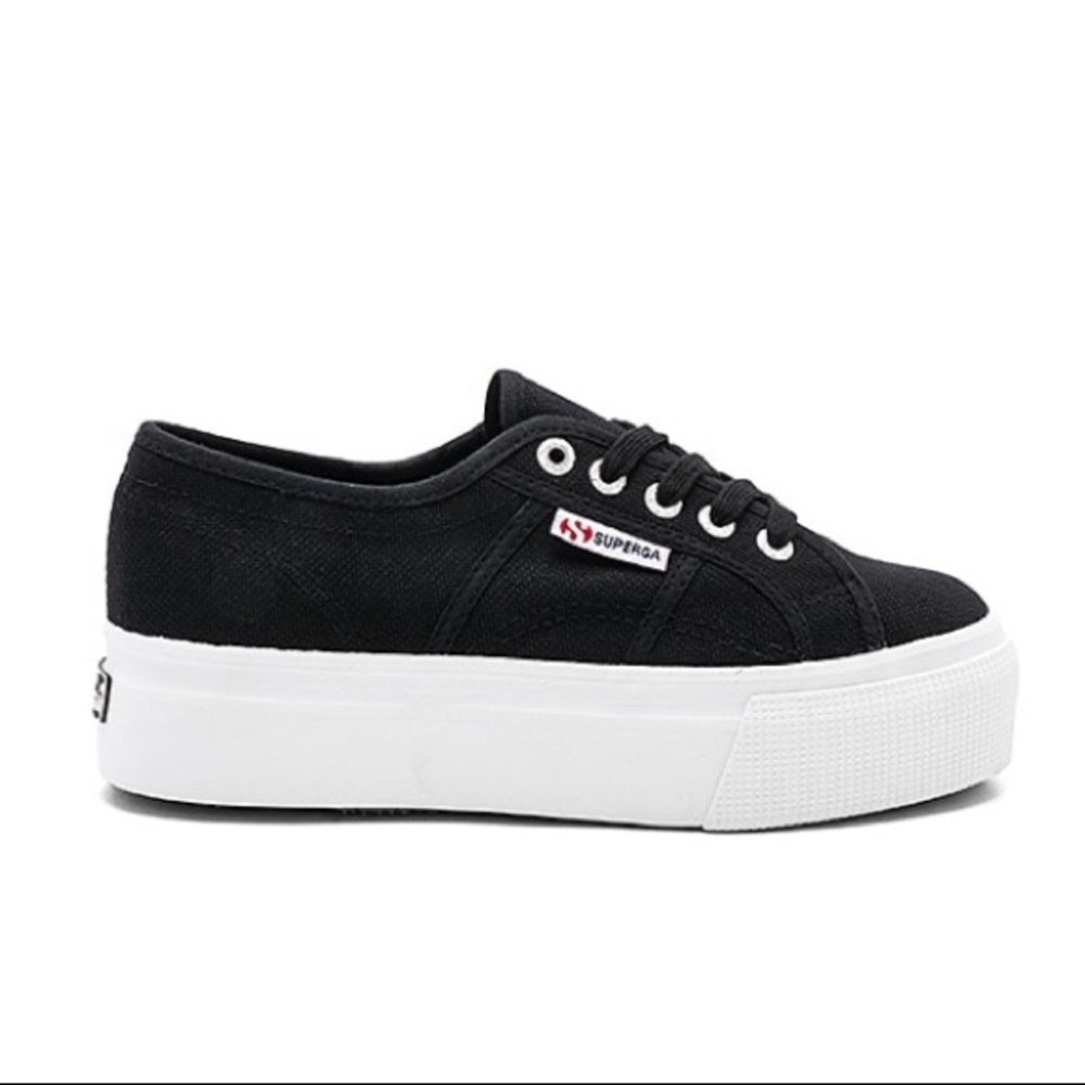 2790 Platform Sneaker in Black & White Sole